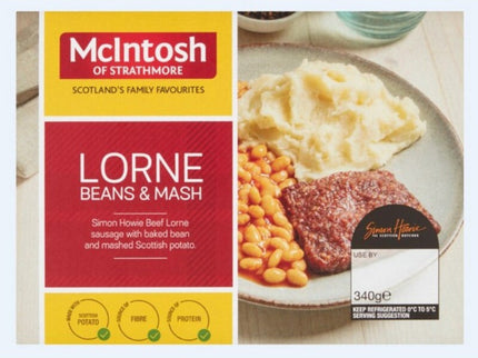 Mcintosh Lorne Sausage Beans & Mash Mcintosh 340g