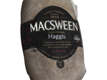 Macsween Traditional Haggis – 2.3kg (Serves Approx. 10)
