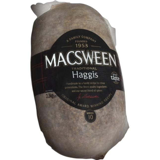 Macsween Traditional Haggis – 2.3kg (Serves Approx. 10) - Scottish Hampers