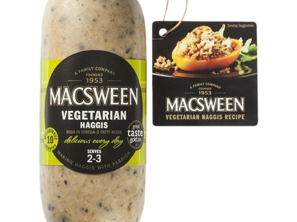 Macsween Vegetarian Haggis – 400g (Serves 2–3) - Scottish Hampers