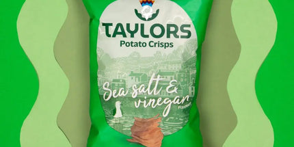 Sea Salt & Vinegar Flavour Potato Crisps Taylors 40g