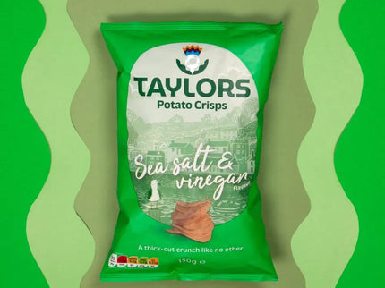 Sea Salt & Vinegar Flavour Potato Crisps Taylors 40g