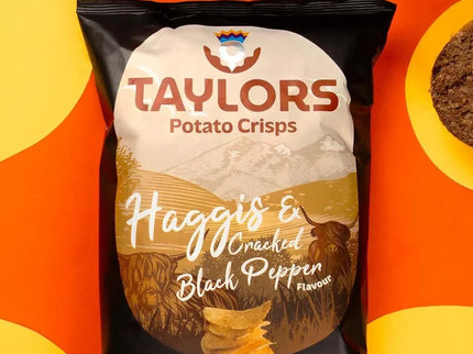 Haggis & Cracked Black Pepper Potato Crisps Taylors - Scottish Store & Deli