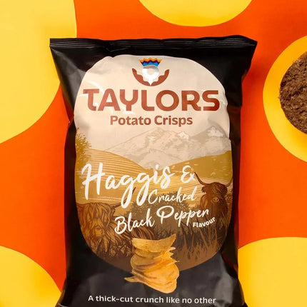 Haggis & Cracked Black Pepper Potato Crisps Taylors - Scottish Store & Deli