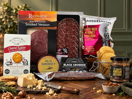 Smoked Wild Venison & Cheese Highland Feast Hamper - Scottish Store & Deli