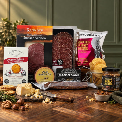 Smoked Wild Venison & Cheese Highland Feast Hamper - Scottish Store & Deli