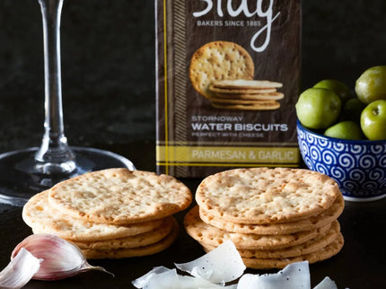 Parmesan & Garlic Stag Water Biscuits - Scottish Hampers