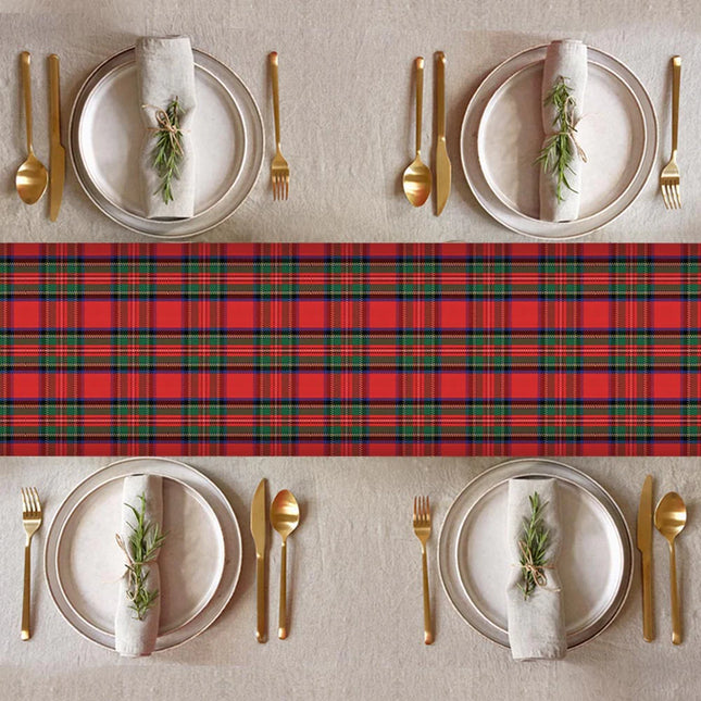 Burns Night Royal Stewart Tartan Paper Table Runner - 4m