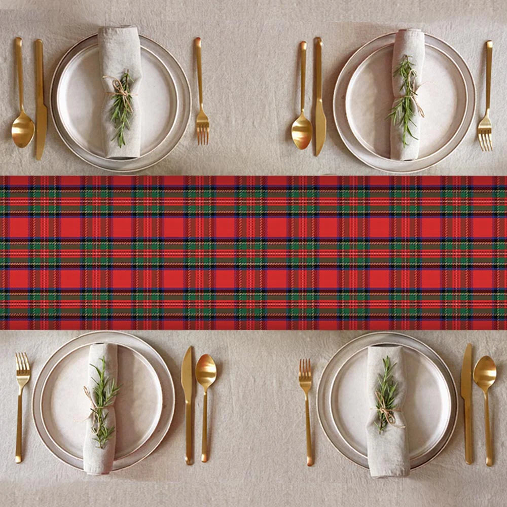 Burns Night Royal Stewart Tartan Paper Table Runner - 4m