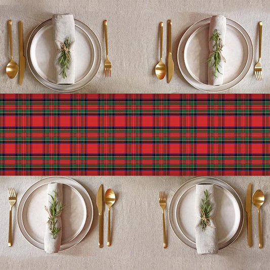Burns Night Royal Stewart Tartan Paper Table Runner - 4m