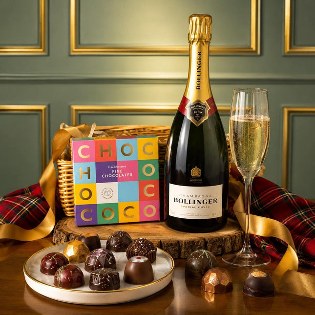 The Bollinger & Chocolate Hamper - Scottish Store & Deli