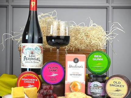 The Kintyre Cellar Wine & Cheese Collection - Scottish Hampers