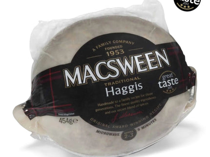 Tradition Haggis Macsween Weight 454g | Serves 2 - 3 - Scottish Hampers