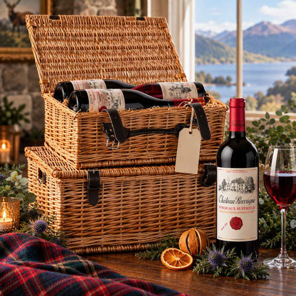 Traditional Wicker Hamper Large - Scottish Store & Deli