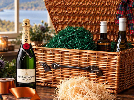Traditional Wicker Hamper Medium - Scottish Store & Deli