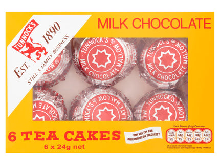 Tunnock's Milk Chocolate Tea Cakes 6 x 24g