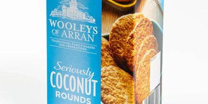 Coconut Rounds Biscuits Wooleys of Arran