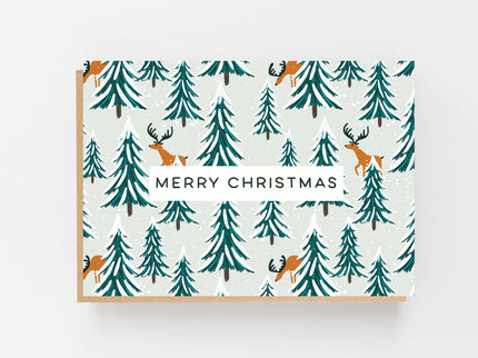 Merry Christmas Reindeer Card - Scottish Store & Deli