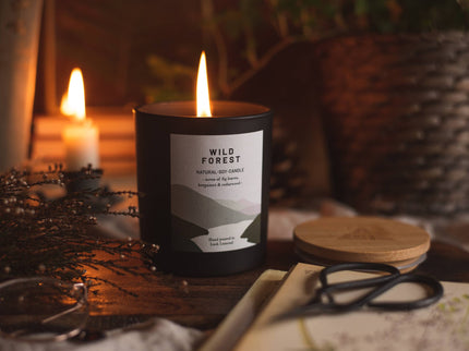 Wild Forest, Organic & Vegan Scented Candle | Ocoee House: Single Wick - Scottish Hampers