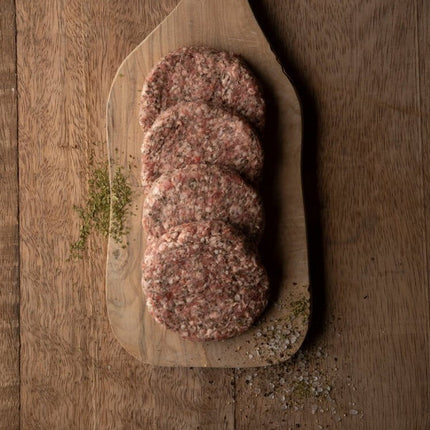 Lamb and Mint Burger Pack Weight 170g X 4