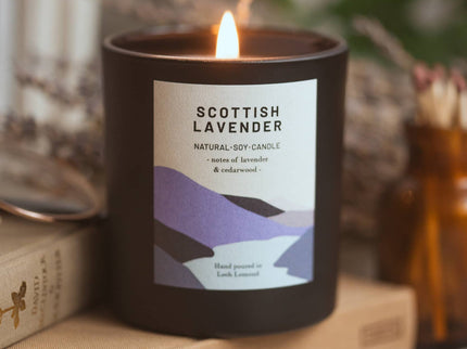 Scottish Lavender, Organic Scented Candle | Ocoee House: Single Wick - Scottish Hampers