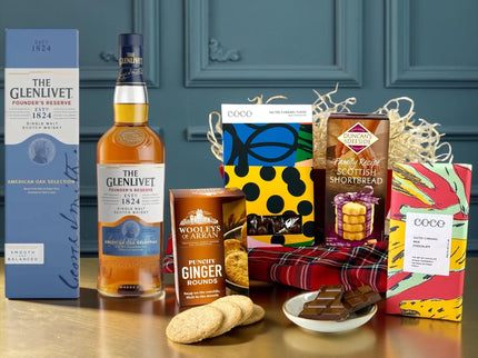 The Glenlivet Whisky & Sweet Treats Hamper - Scottish Hampers