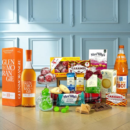 Glenmorangie Whisky & The Wee Scottish Sweet Hamper - Scottish Hampers