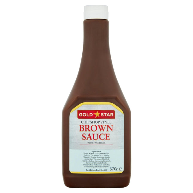 Gold Star Chip Shop Style Brown Sauce 670g - Scottish Store & Deli