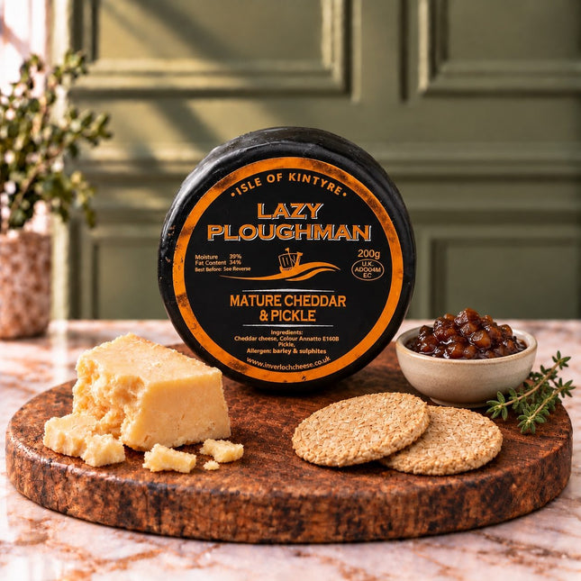 Lazy Ploughman Mature Cheddar Isle Of Kintyre - Scottish Store & Deli