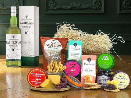 Laphroaig & Isle Of Kintyre Cheese Hamper - Scottish Hampers