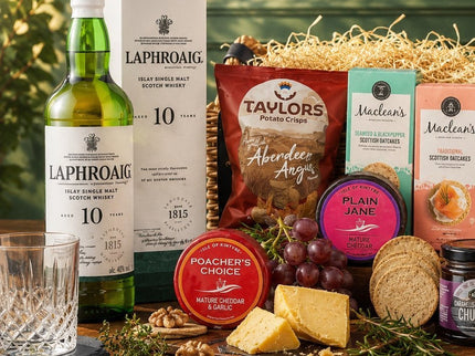 Laphroaig & Isle Of Kintyre Cheese Hamper - Scottish Store & Deli