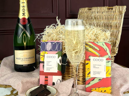 Moët Champagne & Coco Chocolatier Luxury Gift Hamper - Scottish Hampers