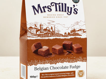 Mrs Tilly's Belgian Chocolate Scottish Fudge Gift Box 150g - Scottish Store & Deli