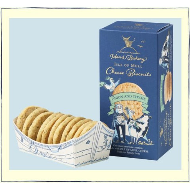 Mull Cheese Biscuit Onion & Thyme Island Bakery - Scottish Hampers