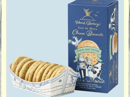 Mull Cheese Biscuit Onion & Thyme Island Bakery - Scottish Hampers