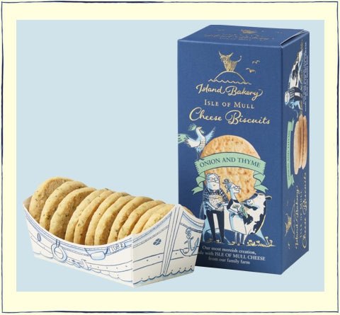 Mull Cheese Biscuit Onion & Thyme Island Bakery - Scottish Hampers