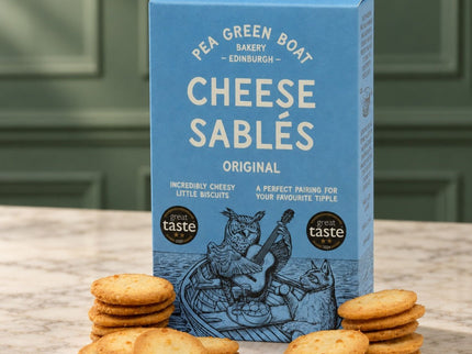 Cheese Sablés pea Green Boat - Scottish Store & Deli