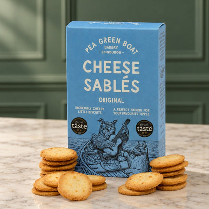 Cheese Sablés pea Green Boat - Scottish Store & Deli