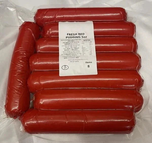 Jumbo Red Pudding (8x142g) - Scottish Hampers