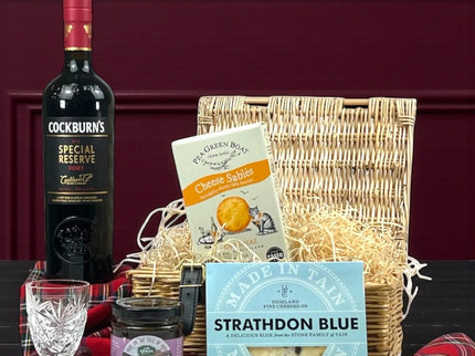 The After - Dinner Port & Blue Gift Box - Scottish Hampers
