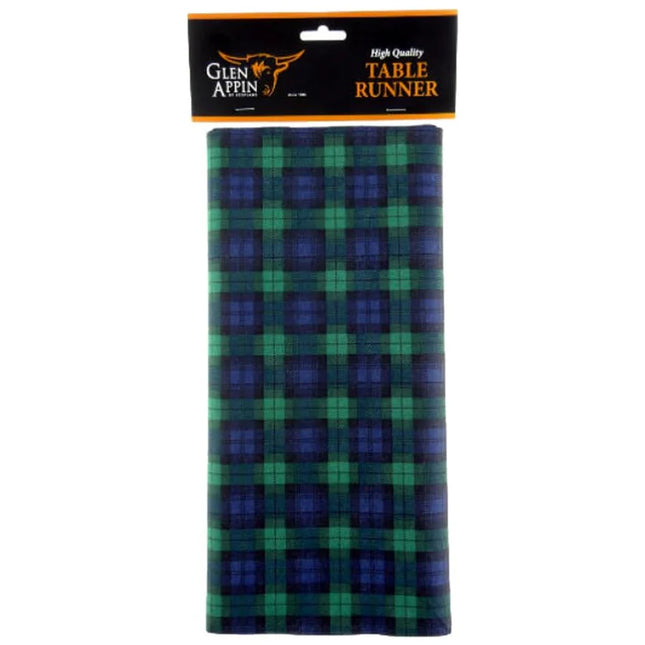 Black Watch Tartan Paper Table Runner - 4m