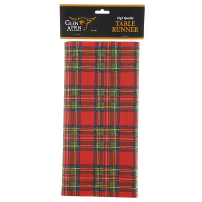 Burns Night Royal Stewart Tartan Paper Table Runner - 4m