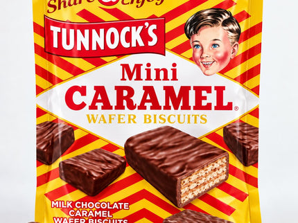 Tunnocks - Mini Caramel Wafers Gift Pouches 150g - Scottish Store & Deli