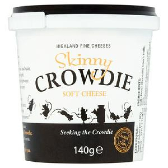 Highland Fine Cheeses Skinny Crowdie Soft Cheese 140g Highland Fine Cheeses Skinny Crowdie Soft Cheese 140g