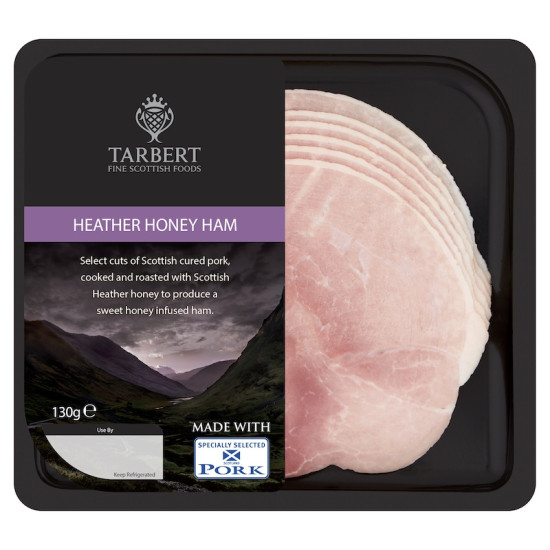 Sliced Heather Honey Ham Tarbert of Scotland Sliced Heather Honey Ham Tarbert of Scotland