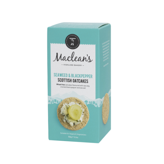 Seaweed Black Pepper Macleans  Oatcakes 