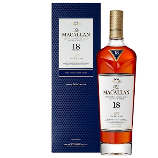 The Macallan Double Cask Single Malt 18 Year Old Scotch Whisky 70cl The Macallan Double Cask Single Malt 18 Year Old Scotch Whisky 70cl