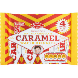 Tunnock's Caramel Wafer x4