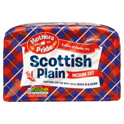 Mothers Pride Scottish Plain Medium Cut Bread 800g